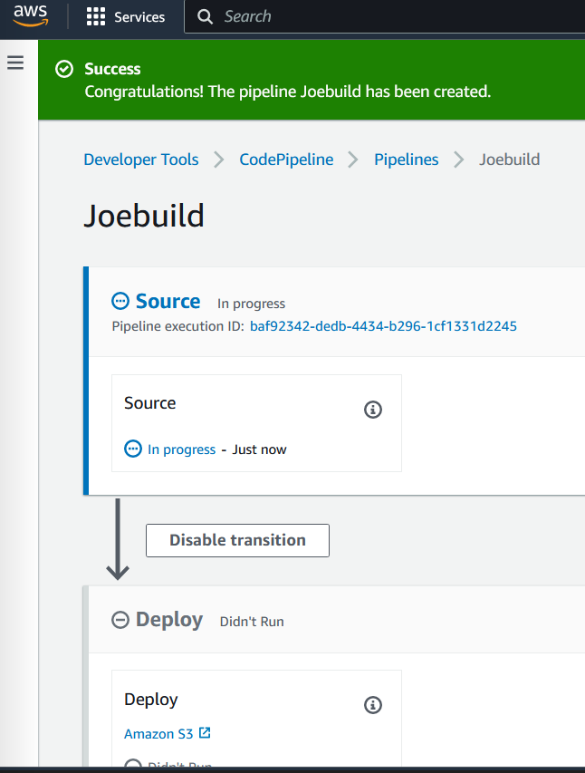 AWS – CI/CD Pipline with Github & S3 Bucket static website